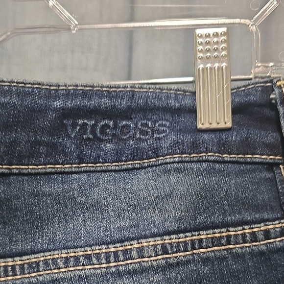 Vigoss Women's Slim Boot Cut Jeans in Faded Distressed Blue Size 14 - Picture 8 of 14